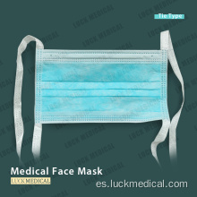 Máscara facial quirúrgica máscara médica la corbata de autocontrol